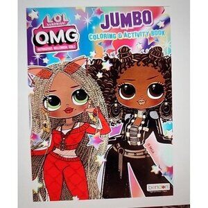 NEW - Bendon - MGA- L.O.L. O.M.G. Jumbo Coloring and Activity Book